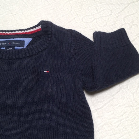 6-9m (4/$20) Navy Hilfiger Sweater - Picture 5 of 13